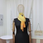 Fashion, accesorii si bijuterii - Femei - Accesorii femei - Esarfe si fulare femei - Esarfa, de dama, Buticcochet, din poliester, Galben cu flori si pasari, 150x50 cm - ES1140 - Infinity.ro