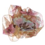 Fashion, accesorii si bijuterii - Femei - Accesorii femei - Esarfe si fulare femei - Esarfa, de dama, Buticcochet, din poliester, Maro cu imprimeu floral, 50x160 cm - ES1074 - Infinity.ro