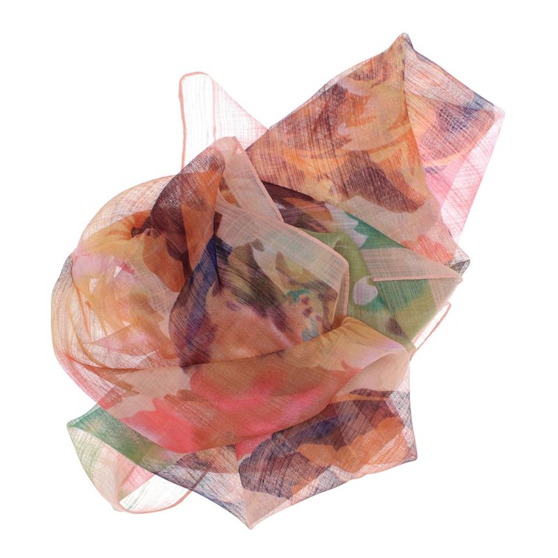 Fashion, accesorii si bijuterii - Femei - Accesorii femei - Esarfe si fulare femei - Esarfa, de dama, Buticcochet, din poliester, Roz cu imprimeu floral, 50x160 cm - ES1075 - Infinity.ro