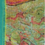 Fashion, accesorii si bijuterii - Femei - Accesorii femei - Esarfe si fulare femei - Esarfa, de dama, Buticcochet, din poliester, Verde cu imprimeu floral, 50x160 cm - ES1062 - Infinity.ro