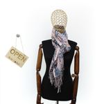 Fashion, accesorii si bijuterii - Femei - Accesorii femei - Esarfe si fulare femei - Esarfa, de dama, Buticcochet, Casmir, 70x170 cm, model pisicute, Roz pal - ES2757 - Infinity.ro