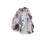 Fashion, accesorii si bijuterii - Femei - Accesorii femei - Esarfe si fulare femei - Esarfa, de dama, Buticcochet, Casmir, 70x170 cm, model pisicute, Roz pal - ES2757 - Infinity.ro