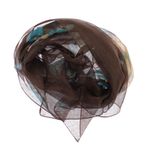 Fashion, accesorii si bijuterii - Femei - Accesorii femei - Esarfe si fulare femei - Esarfa, de dama, Buticcochet, Maro cu trandafiri, 50x160 cm - ES1052 - Infinity.ro