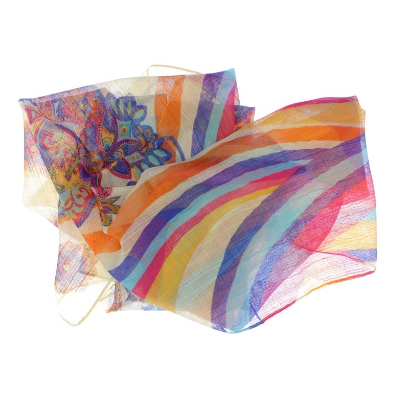 Fashion, accesorii si bijuterii - Femei - Accesorii femei - Esarfe si fulare femei - Esarfa, de dama, Buticcochet, din poliester, Galben cu imprimeu floral, 50x160 cm - ES1064 - Infinity.ro