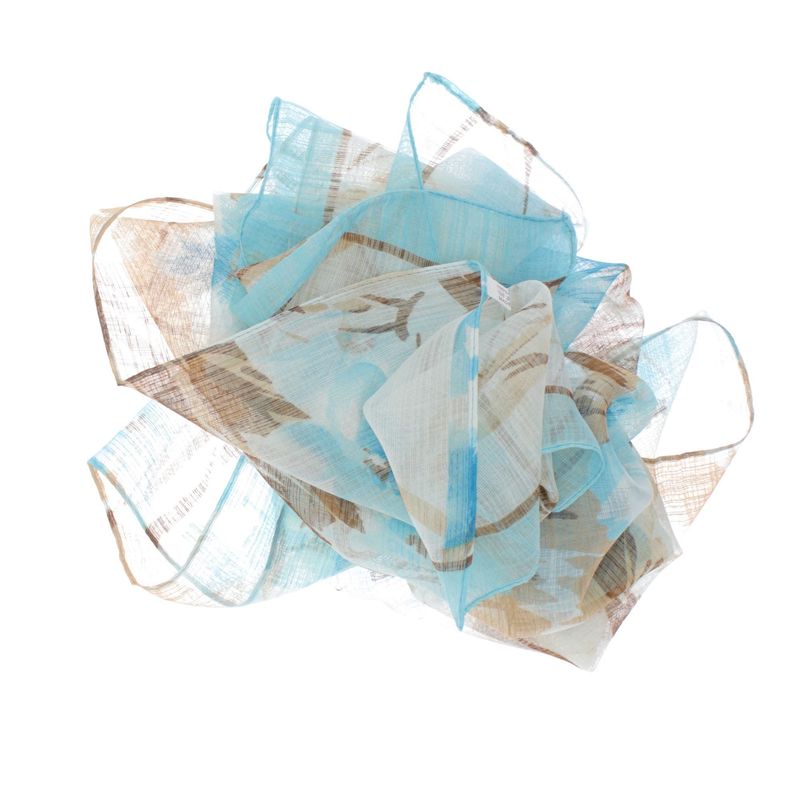 Fashion, accesorii si bijuterii - Femei - Accesorii femei - Esarfe si fulare femei - Esarfa, de dama, Buticcochet, Bleu cu imprimeu floral, 50x160 cm - ES1047 - Infinity.ro