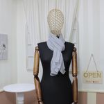 Fashion, accesorii si bijuterii - Femei - Accesorii femei - Esarfe si fulare femei - Esarfa, de dama, Buticcochet, din poliester, Gri, 150x50 cm - ES1027 - Infinity.ro
