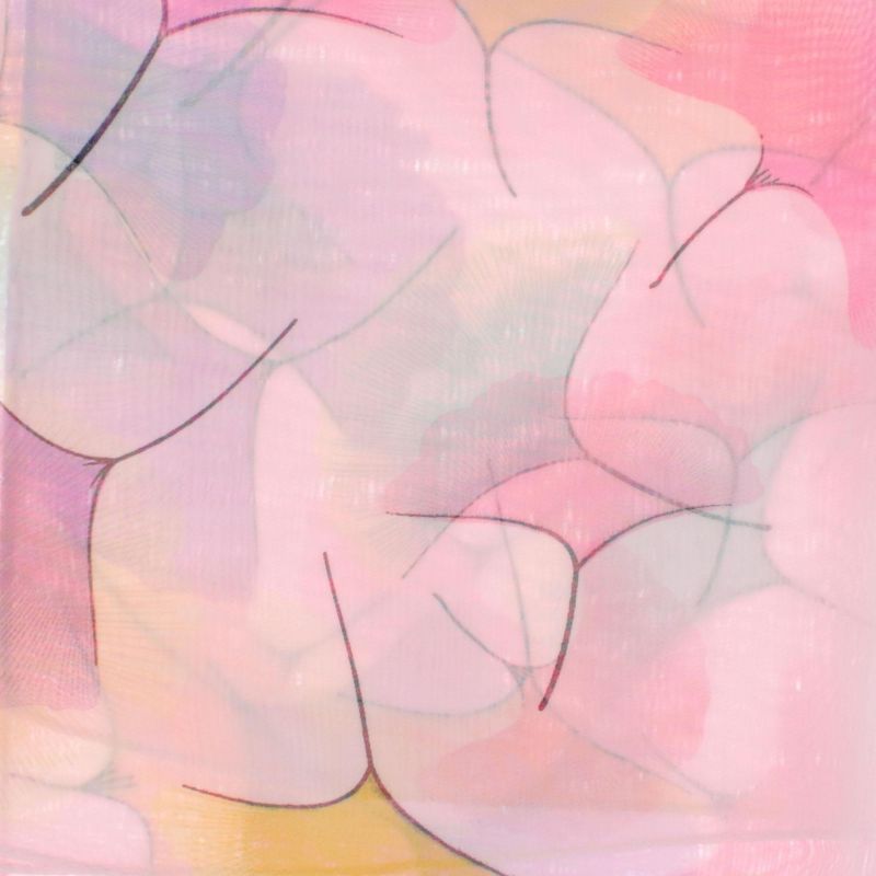 Fashion, accesorii si bijuterii - Femei - Accesorii femei - Esarfe si fulare femei - Esarfa, de dama, Buticcochet, din poliester, Roz cu imprimeu multicolor, 150x50 cm - ES1003 - Infinity.ro