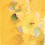 Fashion, accesorii si bijuterii - Femei - Accesorii femei - Esarfe si fulare femei - Esarfa, de dama, Buticcochet, din poliester, Portocaliu cu imprimeu floral, 150x50 cm - ES1004 - Infinity.ro