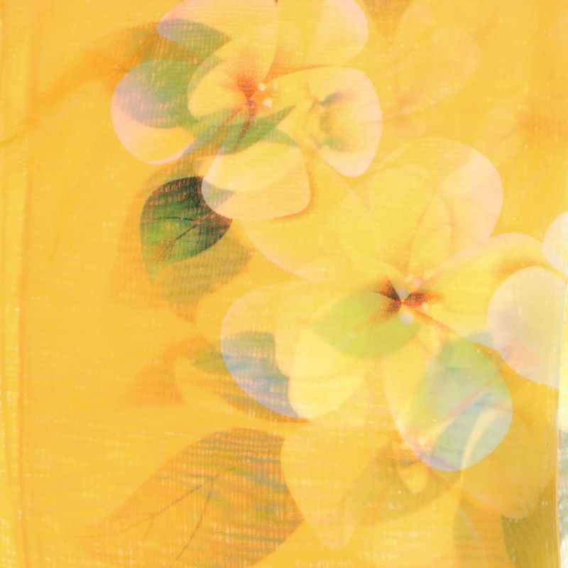 Fashion, accesorii si bijuterii - Femei - Accesorii femei - Esarfe si fulare femei - Esarfa, de dama, Buticcochet, din poliester, Portocaliu cu imprimeu floral, 150x50 cm - ES1004 - Infinity.ro