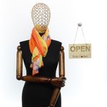 Fashion, accesorii si bijuterii - Femei - Accesorii femei - Esarfe si fulare femei - Esarfa, de dama, Buticcochet, din poliester, imprimeu floral, 50x150 cm, Multicolor - ES2557 - Infinity.ro