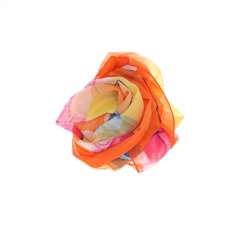 Fashion, accesorii si bijuterii - Femei - Accesorii femei - Esarfe si fulare femei - Esarfa, de dama, Buticcochet, din poliester, imprimeu floral, 50x150 cm, Multicolor - ES2557 - Infinity.ro
