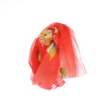 Fashion, accesorii si bijuterii - Femei - Accesorii femei - Esarfe si fulare femei - Esarfa, de dama, Buticcochet, din poliester, imprimeu floral, 50x150 cm, Rosu - ES2555 - Infinity.ro