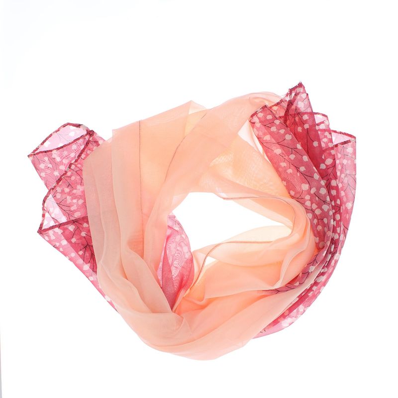Fashion, accesorii si bijuterii - Femei - Accesorii femei - Esarfe si fulare femei - Esarfa, de dama, Buticcochet, din poliester, imprimeu floral, 50x150 cm, Corai - ES2560 - Infinity.ro