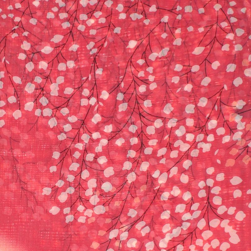 Fashion, accesorii si bijuterii - Femei - Accesorii femei - Esarfe si fulare femei - Esarfa, de dama, Buticcochet, din poliester, imprimeu floral, 50x150 cm, Corai - ES2560 - Infinity.ro