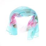 Fashion, accesorii si bijuterii - Femei - Accesorii femei - Esarfe si fulare femei - Esarfa, de dama, Buticcochet, din poliester, imprimeu floral, 50x150 cm, Albastru - ES2554 - Infinity.ro