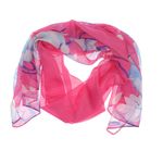 Fashion, accesorii si bijuterii - Femei - Accesorii femei - Esarfe si fulare femei - Esarfa, de dama, Buticcochet, din poliester, Roz cu model floral, 150x50 cm - ES988 - Infinity.ro