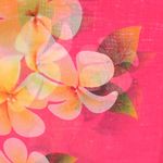 Fashion, accesorii si bijuterii - Femei - Accesorii femei - Esarfe si fulare femei - Esarfa, de dama, Buticcochet, din poliester, imprimeu floral, 50x150 cm, Fucsia - ES2553 - Infinity.ro
