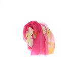 Fashion, accesorii si bijuterii - Femei - Accesorii femei - Esarfe si fulare femei - Esarfa, de dama, Buticcochet, din poliester, imprimeu floral, 50x150 cm, Fucsia - ES2553 - Infinity.ro
