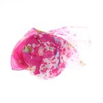 Fashion, accesorii si bijuterii - Femei - Accesorii femei - Esarfe si fulare femei - Esarfa, de dama, Buticcochet, din poliester, imprimeu cu fluturasi, 50x150 cm, Fucsia - ES2549 - Infinity.ro