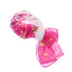 Fashion, accesorii si bijuterii - Femei - Accesorii femei - Esarfe si fulare femei - Esarfa, de dama, Buticcochet, din poliester, imprimeu cu fluturasi, 50x150 cm, Fucsia - ES2549 - Infinity.ro