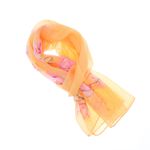 Fashion, accesorii si bijuterii - Femei - Accesorii femei - Esarfe si fulare femei - Esarfa, de dama, Buticcochet, din poliester, imprimeu floral, 50x150 cm, Portocaliu - ES2547 - Infinity.ro