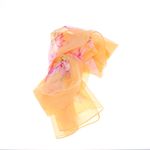 Fashion, accesorii si bijuterii - Femei - Accesorii femei - Esarfe si fulare femei - Esarfa, de dama, Buticcochet, din poliester, imprimeu floral, 50x150 cm, Portocaliu - ES2547 - Infinity.ro