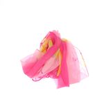 Fashion, accesorii si bijuterii - Femei - Accesorii femei - Esarfe si fulare femei - Esarfa, de dama, Buticcochet, din poliester, imprimeu floral, 50x150 cm, Fucsia - ES2546 - Infinity.ro