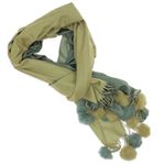 Fashion, accesorii si bijuterii - Femei - Accesorii femei - Esarfe si fulare femei - Esarfa, de dama, Buticcochet, Casmir, Gri / Galben mustar, cu ciucuri, 70x180 cm - ES952 - Infinity.ro