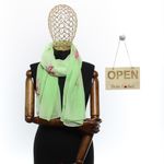 Fashion, accesorii si bijuterii - Femei - Accesorii femei - Esarfe si fulare femei - Esarfa, de dama, Buticcochet, din poliester, imprimeu floral, 50x150 cm, Verde - ES2534 - Infinity.ro