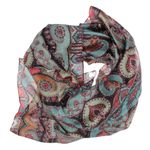 Fashion, accesorii si bijuterii - Femei - Accesorii femei - Esarfe si fulare femei - Esarfa, de dama, Buticcochet, Bleu cu imprimeu floral stilizat, dimensiune 180x90cm - ES910 - Infinity.ro