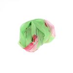Fashion, accesorii si bijuterii - Femei - Accesorii femei - Esarfe si fulare femei - Esarfa, de dama, Buticcochet, din poliester, imprimeu floral, 50x150 cm, Verde - ES2534 - Infinity.ro