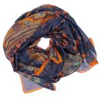 Fashion, accesorii si bijuterii - Femei - Accesorii femei - Esarfe si fulare femei - Esarfa, de dama, Buticcochet, Multicolor cu imprimeu floral stilizat, dimensiune 180x90cm - ES911 - Infinity.ro