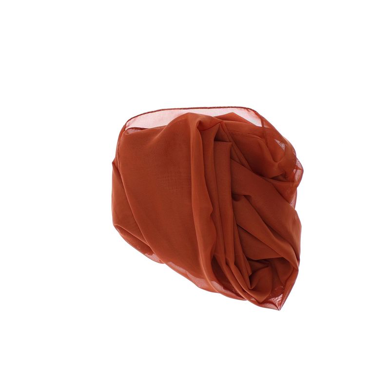 Fashion, accesorii si bijuterii - Femei - Accesorii femei - Esarfe si fulare femei - Esarfa, de dama, Buticcochet, din poliester, model uni, 50x150 cm, Caramiziu - ES2260 - Infinity.ro