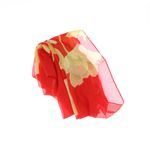 Fashion, accesorii si bijuterii - Femei - Accesorii femei - Esarfe si fulare femei - Esarfa, de dama, Buticcochet, din poliester, imprimeu floral, 50x150 cm, Rosu - ES2535 - Infinity.ro