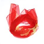 Fashion, accesorii si bijuterii - Femei - Accesorii femei - Esarfe si fulare femei - Esarfa, de dama, Buticcochet, din poliester, imprimeu floral, 50x150 cm, Rosu - ES2535 - Infinity.ro