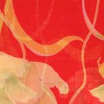 Fashion, accesorii si bijuterii - Femei - Accesorii femei - Esarfe si fulare femei - Esarfa, de dama, Buticcochet, din poliester, imprimeu floral, 50x150 cm, Rosu - ES2535 - Infinity.ro