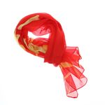 Fashion, accesorii si bijuterii - Femei - Accesorii femei - Esarfe si fulare femei - Esarfa, de dama, Buticcochet, din poliester, imprimeu floral, 50x150 cm, Rosu - ES2535 - Infinity.ro