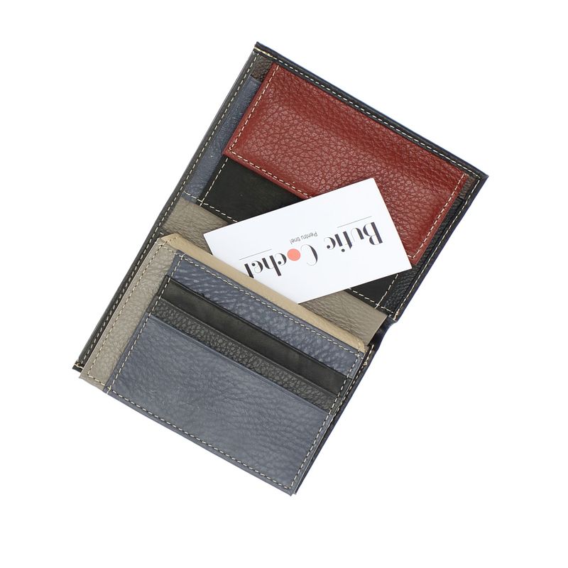 Fashion, accesorii si bijuterii - Femei - Accesorii femei - Portofele femei - Portofel barbatesc, Angel, din piele naturala,12 x 9x 2 cm, Negru- PR650 - Infinity.ro