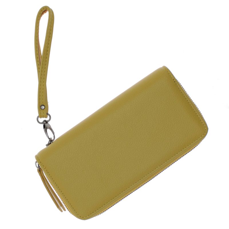 Fashion, accesorii si bijuterii - Femei - Accesorii femei - Portofele femei - Portofel de dama, din piele ecologica, Buticcochet, Galben cu un fermoar, 19x10x3 cm - PR549 - Infinity.ro