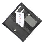 Fashion, accesorii si bijuterii - Femei - Accesorii femei - Portofele femei - Portofel de dama, din piele naturala, Karali, 17.5x10x2.5 cm, Negru - PR619 - Infinity.ro