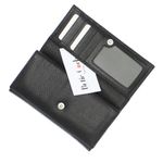 Fashion, accesorii si bijuterii - Femei - Accesorii femei - Portofele femei - Portofel de dama, din piele naturala, Karali, 17.5x10x2.5 cm, Negru - PR619 - Infinity.ro