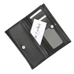 Fashion, accesorii si bijuterii - Femei - Accesorii femei - Portofele femei - Portofel de dama, din piele naturala, Karali, 17.5x10x2.5 cm, Negru - PR619 - Infinity.ro