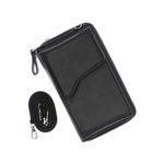 Fashion, accesorii si bijuterii - Femei - Accesorii femei - Portofele femei - Portofel de dama, din piele ecologica, Buticcochet, Negru cu bareta detasabila, 19x10x4 cm - PR563 - Infinity.ro