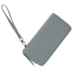 Fashion, accesorii si bijuterii - Femei - Accesorii femei - Portofele femei - Portofel de dama, din piele ecologica, Buticcochet, Gri cu un fermoar, 19x10x3 cm - PR555 - Infinity.ro
