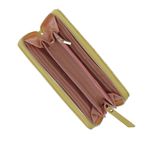 Fashion, accesorii si bijuterii - Femei - Accesorii femei - Portofele femei - Portofel de dama, din piele ecologica, Buticcochet, Galben cu model dantelat, 19x10x3 cm - PR560 - Infinity.ro