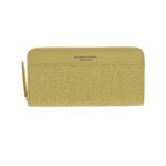 Fashion, accesorii si bijuterii - Femei - Accesorii femei - Portofele femei - Portofel de dama, din piele ecologica, Buticcochet, Galben cu model dantelat, 19x10x3 cm - PR560 - Infinity.ro
