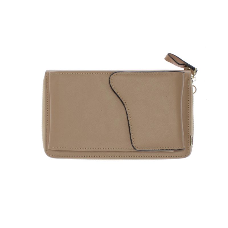 Fashion, accesorii si bijuterii - Femei - Accesorii femei - Portofele femei - Portofel de dama, din piele ecologica, Buticcochet, Bej cu bareta detasabila, 19x10x4 cm - PR565 - Infinity.ro