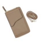 Fashion, accesorii si bijuterii - Femei - Accesorii femei - Portofele femei - Portofel de dama, din piele ecologica, Buticcochet, Bej cu bareta detasabila, 19x10x4 cm - PR565 - Infinity.ro
