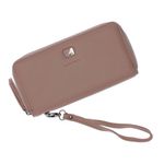 Fashion, accesorii si bijuterii - Femei - Accesorii femei - Portofele femei - Portofel de dama, din piele ecologica, Buticcochet, Roz cu un fermoar, 19x10x3 cm - PR548 - Infinity.ro