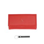 Fashion, accesorii si bijuterii - Femei - Accesorii femei - Portofele femei - Portofel de dama, din piele naturala, Karali, 17.5x10x2.5 cm, Rosu - PR618 - Infinity.ro